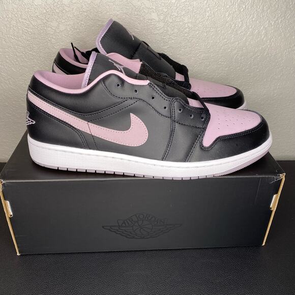 Jordan 1 Low SE Black/ Iced Lilac-White DV1309-051 Size 12 - Picture 3 of 7